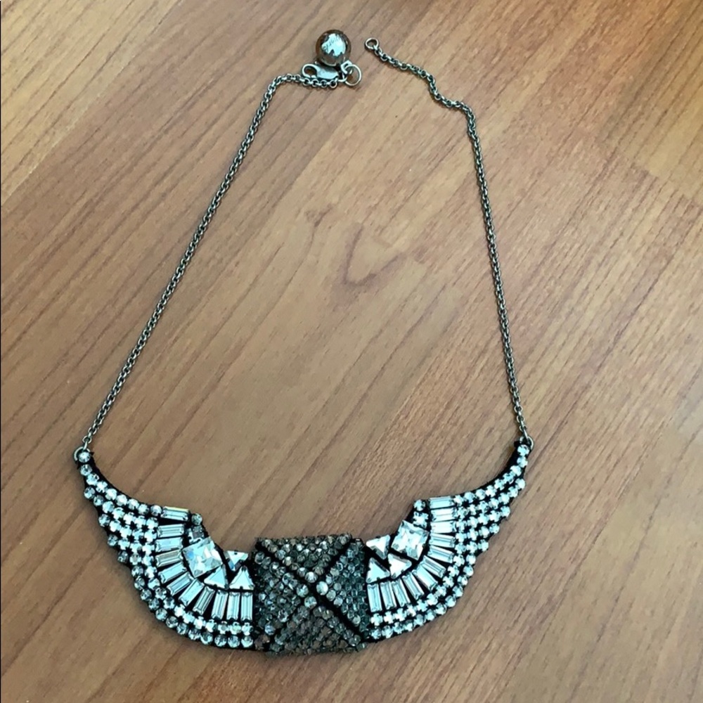 Shourouk Silver and Black Necklace